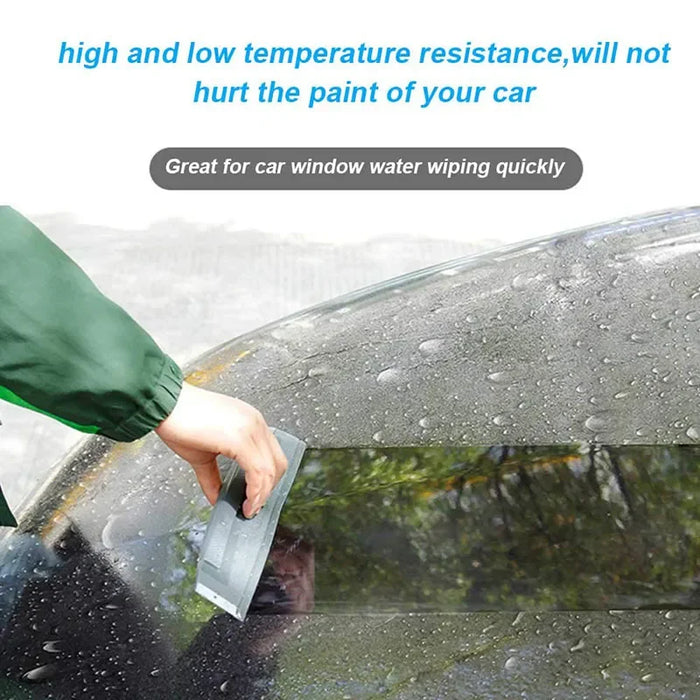 Soft Silicone Car Squeegee - Non - Scratch, No Noise, Ideal for Auto Wash, Wrap & Film Cleaning, Streak - Free Drying Blade