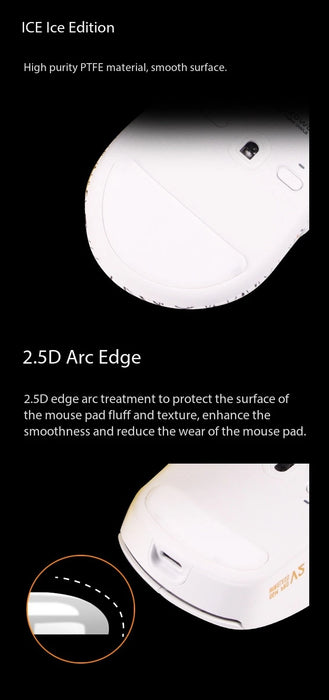 Esports Tiger ICE V2 Mouse Skates Mouse Feet For Waizowl OGM Pro V2 Glides Curve Edge