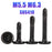 Flat Head Hex Socket Cap Self Drilling Screw Black Zinc 410 M5.5 M6.3 #12#14 Self Tapping Sheet Metal Screws 10/20pcs