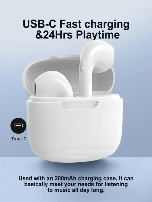 Wireless Earphones, In-Ear Design, Noise Reduction, Hi-Fi Stereo Sound Quality,