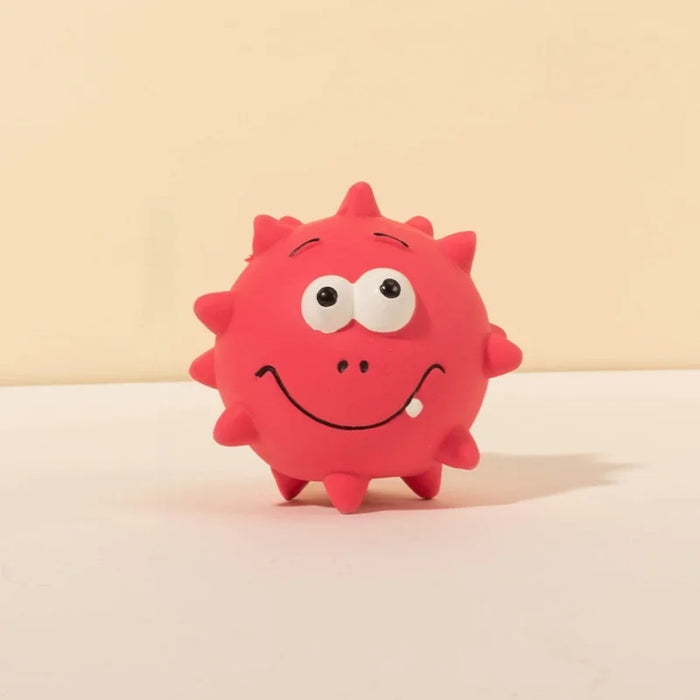 Googly Eye Squeaky Ball: Eco-Latex Eyeball Toy with Funny Sound - Interactive Bouncy Play for Puppies & Dogs