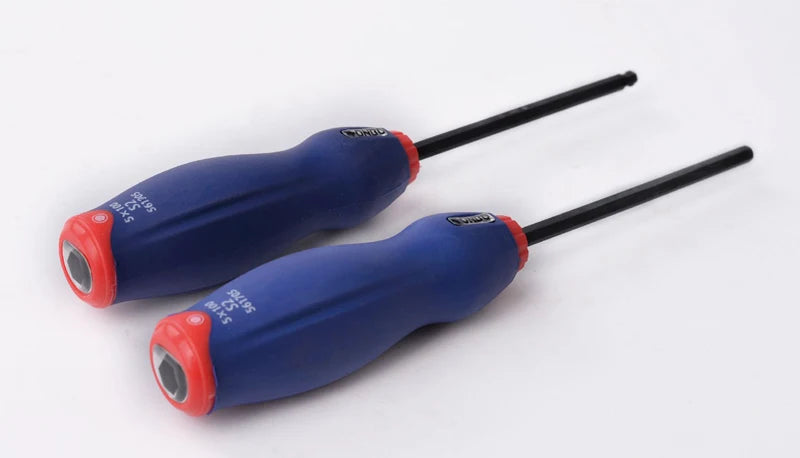 3*75/4*100/5*100mm Ball End Hex Screwdriver Flat Head Screw Driver S2 Steel Hexagon Bolt Driver Screw-driving Tools Repair Tool