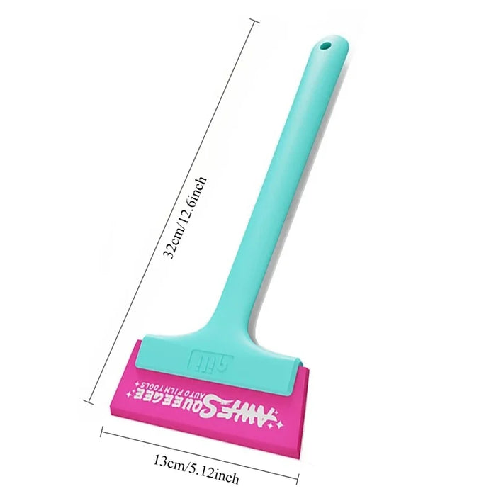 1/2pcs 32cm Long Handle Tendon Squeegee for Car Windshield Mirror Glass Cleaning Window Tint Application Tool Snow Water Remover