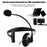 Operator Headphones Head-mounted With Noise Canceling Microphone One-ear Telephone Clear Call Headphones Single-Sided Headset
