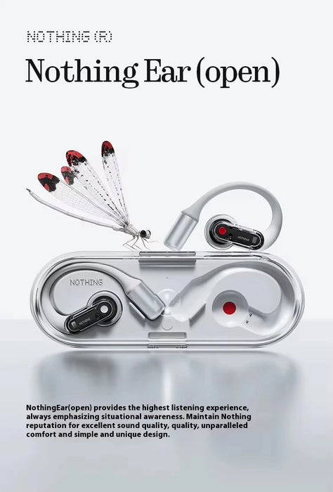 Nothing Ear Open Earphone Wireless Bluetooth Headset Hifi Sound Stereo Noise Reduction Long Battery Life Customize   Headset