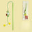 Cat Teaser Stick Toy Squeaky Bell Interactive Cute Pea Shape Bite Resistant Kitten Toy Teeth Cleaning Self High Cat Toy