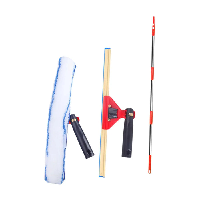 3Pcs Squeegee for Window Cleaning Set for Long Reach Extendable Squeegee Window Cleaner for Patio Bathroom Shower Car Garden