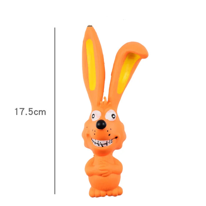 Squeak Toy with Long Ear for Dogs, Cute Animal Toy, Animal Squeak, Dog Toy, 1Pc