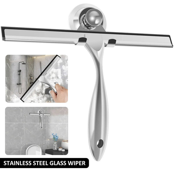 Shower Squeegee with Telescopic Handle Multifunctional Efficient Shower Squeegee with Hooks Window Glass Door Home Cleaner Tools