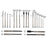 16-screwdriver set, flat head, cross head and hexagonal head, suitable for toy, eyewear, computer and watch repair.