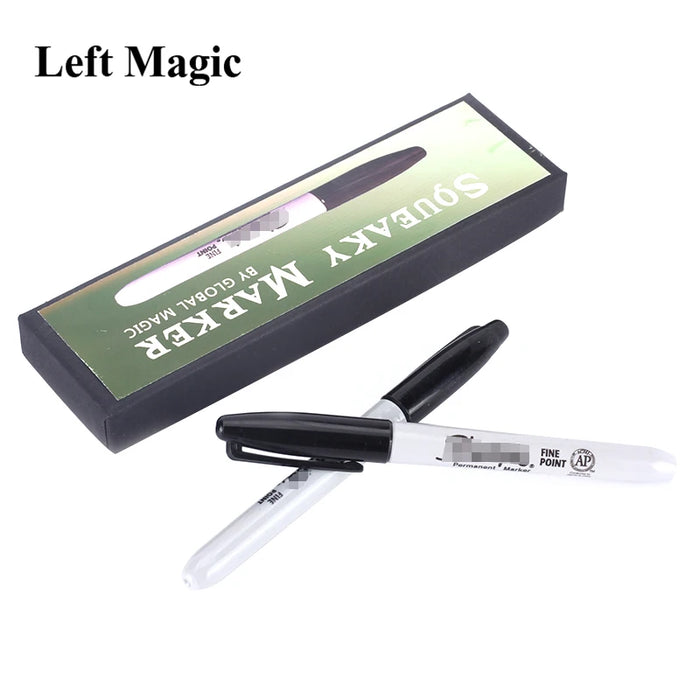 Squeaky Marker by Global Magic Tricks Gimmick Fun Close Magic Props,Joke,Magic Pen find Signed Cards Interactive Magia Toys