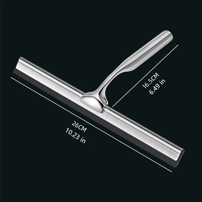 Premium Creative Steel Squeegee For Shower Doors, Bathroom, Window And Car Glass, All-Purpose Cleaning Glass Wiper