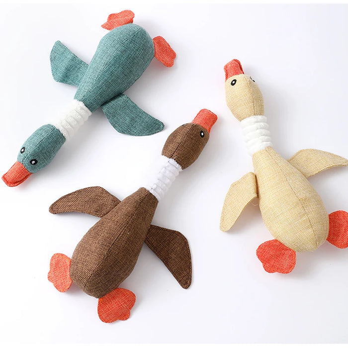 Squeak Dog Toys Wild Goose Sounds Toy Cleaning Teeth Puppy Dogs Chew Supplies Training Household Pet Dog Toys accessories