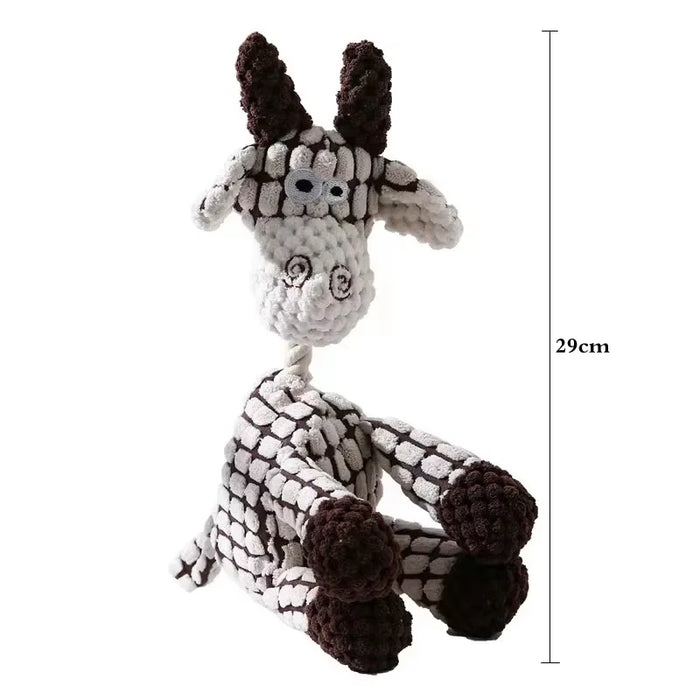 Squeaky Pet Toys for Medium Large Dogs Plush Puppy Big Dog Chew Toys Animals Shape Dog Accessories Lion Dinosaur Pets Supplies