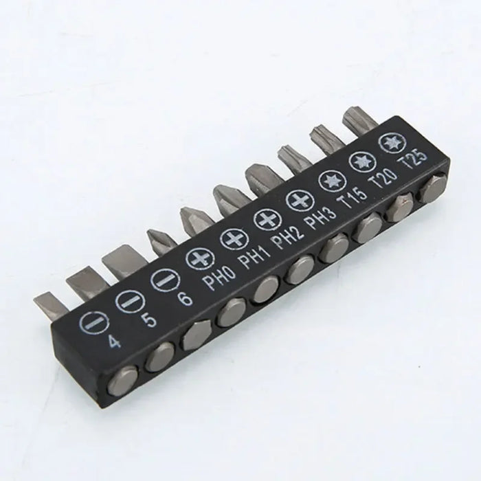 10 Pcs Screwdriver Bit Slotted Flat Torx Phillips Screwdriver Head Adapter Tools Set
