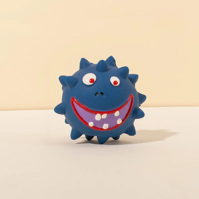 Googly Eye Squeaky Ball: Eco-Latex Eyeball Toy with Funny Sound - Interactive Bouncy Play for Puppies & Dogs