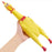 Squeaky Screaming Chicken Dog Toy 1pc Pet Squeaker Chew Toys Funny Molar Chew Rubber Toy in Sizes S M L for Small to Large Dogs