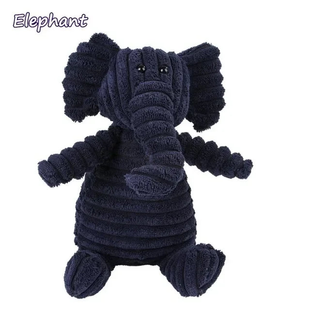 Squeaky Chew Bite - Resistant Animal Shape Plush Toy for Small Dogs, Pet Puppy Corduroy Dog Toys, Pets Accessories Supplies