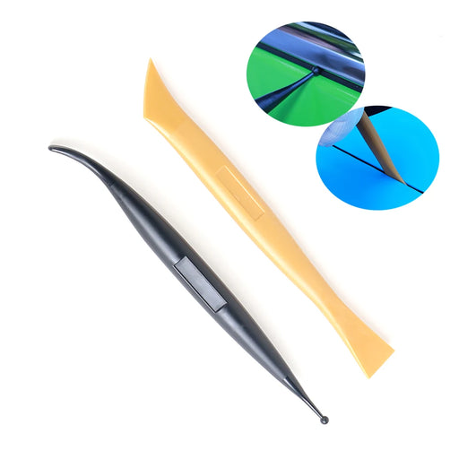 Vinyl Car Wrapping Flexible Micro Squeegee Curves Slot Tint Tool for Vehicle Wraps and Auto Stickers Installing Small Scraper