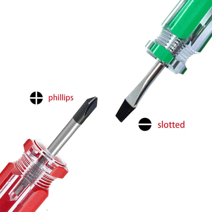 Short Screwdriver Set Flat Head and Cross-Head Mini Screw Driver for Narrow Spaces Repairing Sewing Machines Portable Hand Tools