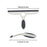 Shower Squeegee for Glass Doors & Walls - 10" Squeegee with Adhesive Hook - Pack of 2/Gray