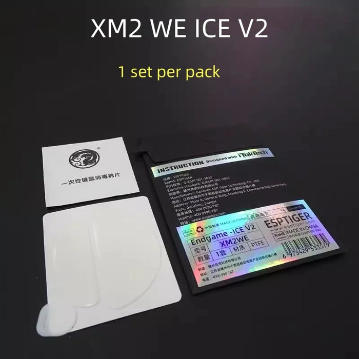 1 Pack Original Esptiger ICE V2 Mouse Skates For Endgame Gear XM2WE XM2 WE Mouse White Arc Esports Mice Feet Glides