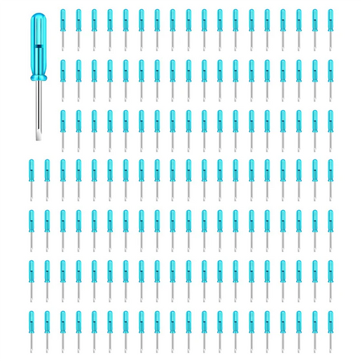 WCS-200PCS Mini Slotted Screwdriver, 2.0Mm Flat Head 45Mm Length For Small Appliances Repair