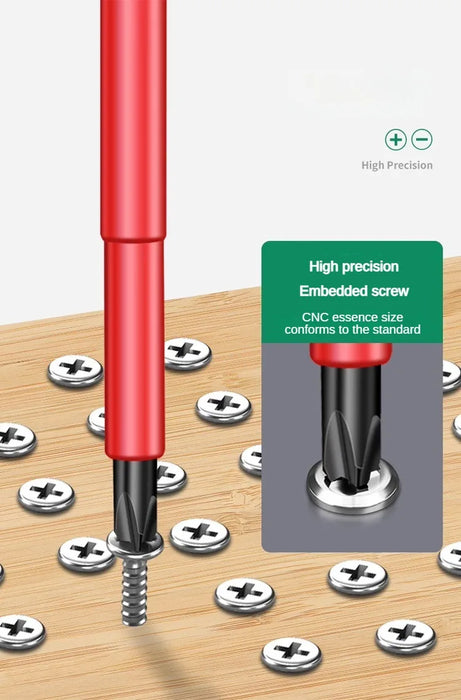 Insulated Screwdriver Slotted Cross Screwdrivers Phillips Flat Driver Electrician's Professional Maintenance Tools Hand Tool