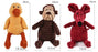 Squeaky Chew Bite - Resistant Animal Shape Plush Toy for Small Dogs, Pet Puppy Corduroy Dog Toys, Pets Accessories Supplies