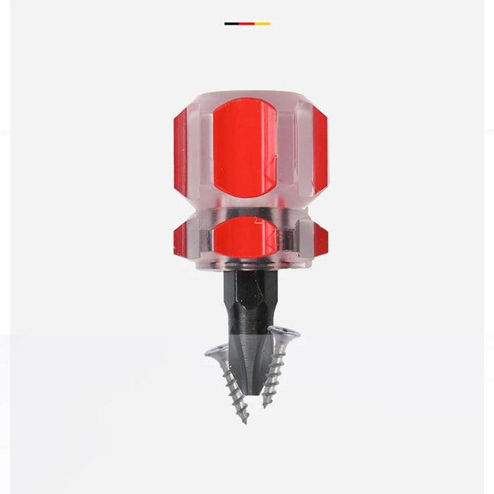 Sewing Machine Screwdriver, Ultra Short Mini Stubby Flat Head Phillips Screwdriver for Sewing Projects Narrow Spaces