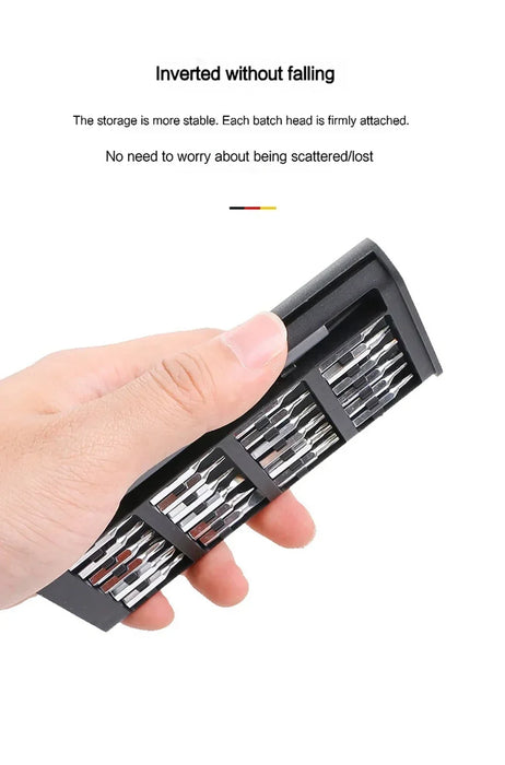 Precision Screwdriver Set 25 in 1 Screw Driver Se Hexagonal Flat Head Magnetic Screwdriver Head for Car Computer Phone Home Use