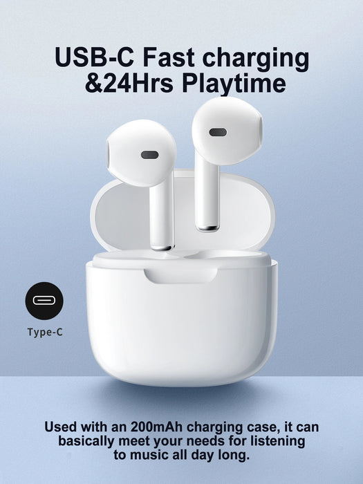 Wireless Earphones, In-Ear Design, Noise Reduction, Hi-Fi Stereo Sound Quality,