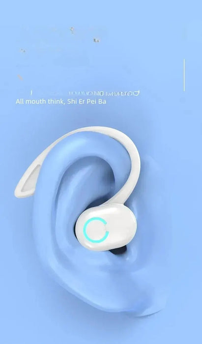 Bluetooth 5.2 Earphones Ear Hook Type Low Delay Noise Reduction Headset Single Ear Sports Business Wireless Waterproof Eaebuds