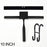 Squeegee 10'' 12'' 14'' INCH Black Rubber Silicone Shower Cleaner with hook Stainless Steel Scraper Bathroom Car Window Tools