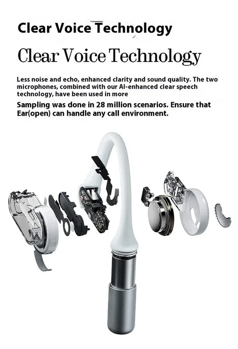 Nothing Ear Open Earphone Wireless Bluetooth Headset Hifi Sound Stereo Noise Reduction Long Battery Life Customize   Headset