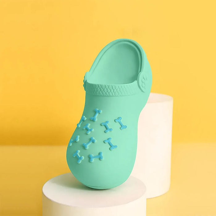 Dog Squeaky Latex Slipper Toy, Chew-Resistant Puppy Self-Play Toy for Boredom Relief, Pet Dog Chewing Supplies