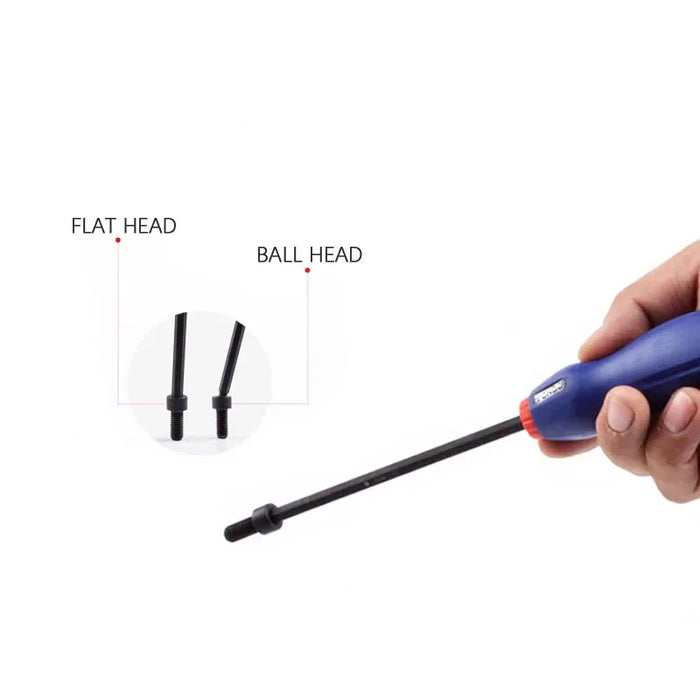 3*75/4*100/5*100mm Ball End Hex Screwdriver Flat Head Screw Driver S2 Steel Hexagon Bolt Driver Screw-driving Tools Repair Tool