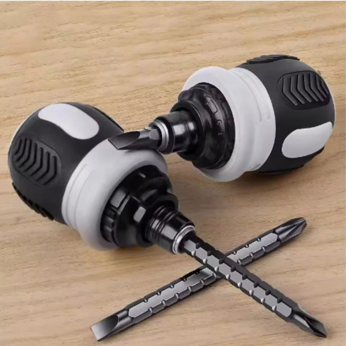 Powerful Magnetic 13-in-one Ratchet Screwdriver Phillips Flat-head Screwdriver Multi-function Labor-saving Screwdriver