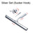 Squeegee All-Purpose Silicone Scrape Wall-mounted Stainless Steel Handle Wiper with Hook for Kitchen Bathroom Window Glass Clean