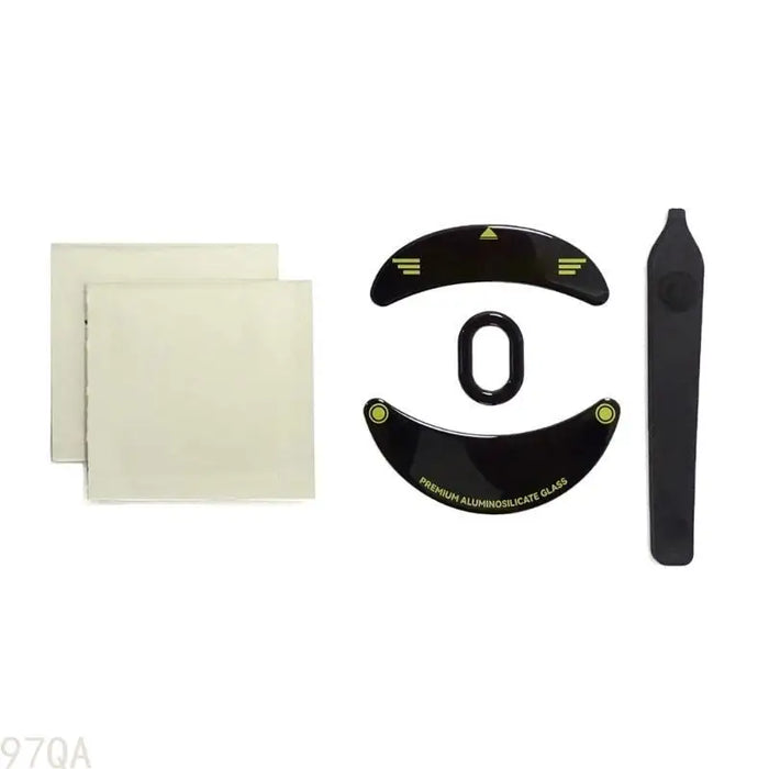 97QA Glass Mouse Feet Curved Rounded Edges Mouse Skates Glides For Game Mouse Pads