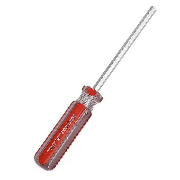 1 Pc Hexagon Screwdriver 1.5/2/2.5/3/4/5/6mm Flat Head Hex Shank Magnetic Screwdriver Steel Hand Manual Tool Repair Tools