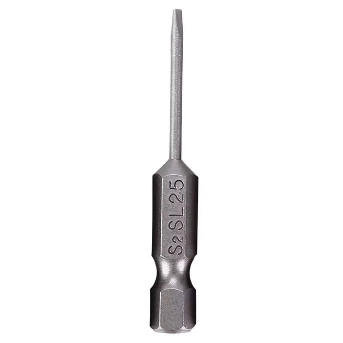 1X 50mm Magnetic Screwdrivers Bits Flat Head Slotted Tip Electric Power Repair Hand Tool SL 2 2.5 3 4 5 6 Alloy Steel 2mm-6mm