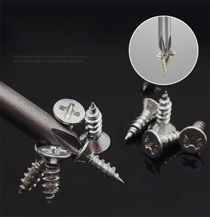 Screwdriver Set Strong Magnetic Batch Head Steel Slotted Phillips Screw Driver Bits Car Repair Utility Electric Tool Accessories