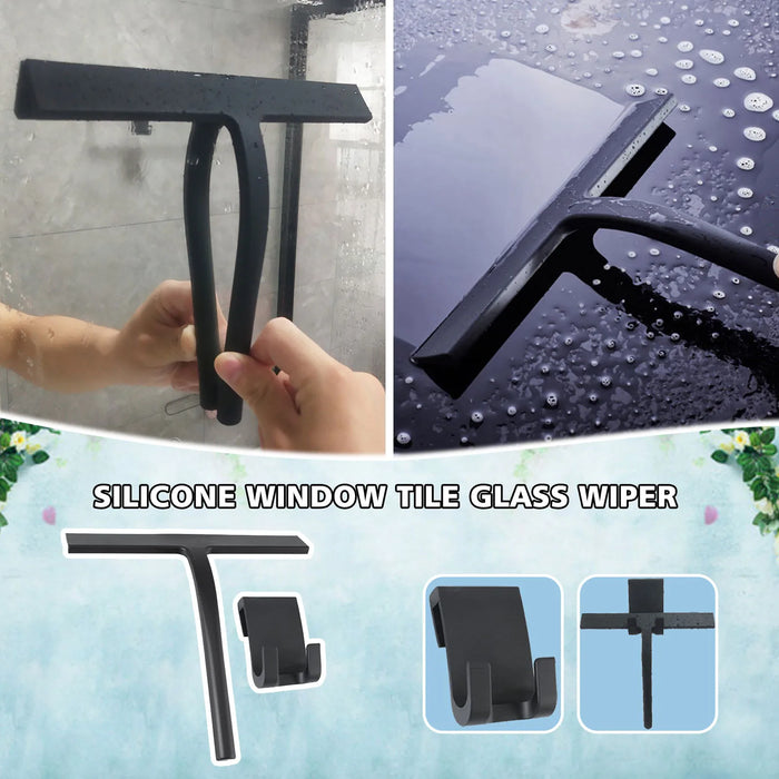 Shower Squeegee Glass Wiper Scraper  Glass Cleaner Window Wiper Scraper Cleaning for a Shower Stall Bathroom Accessories