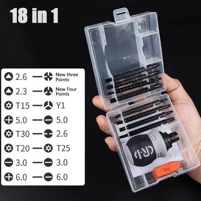 18/26/36 In 1 Magnetic Screwdriver Set Cross Flat Shaped Screwdriver Head Multifunctional Precision Handheld Maintenance Tool