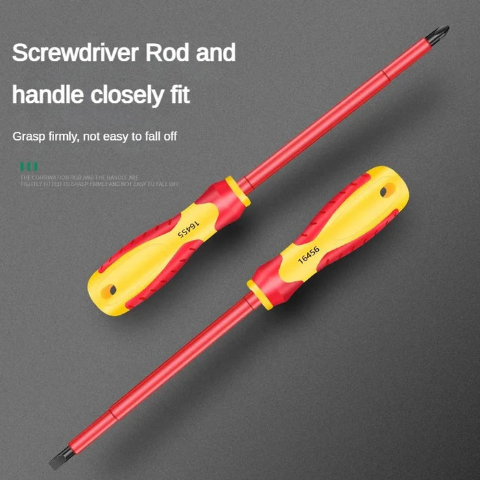 Insulated Screwdriver Slotted Cross Screwdrivers Phillips Flat Driver Electrician's Professional Maintenance Tools Hand Tool