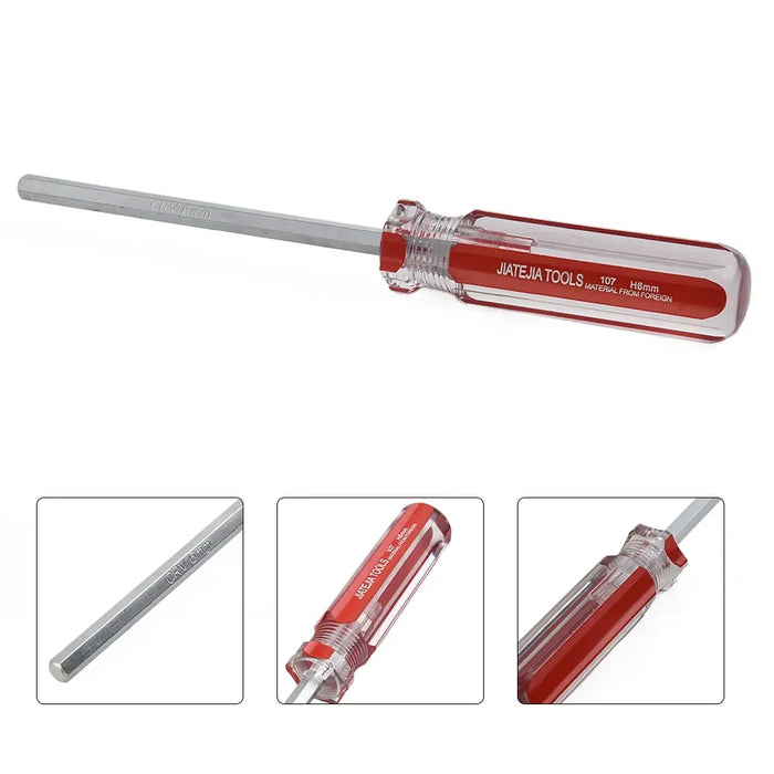 1Pc Hexagon Screwdriver 1.5 /2 /2.5 /3 /4 /5 /6 Mm Flat Head Hex Shank Magnetic Screwdriver Steel Hand Manual Precision Tool