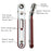 Magnetic Multifunction Bidirectional Forward & Reverse Ratchet Screwdriver Elbow Flat Head Wrench Cross Screwdriver Slotted Tool