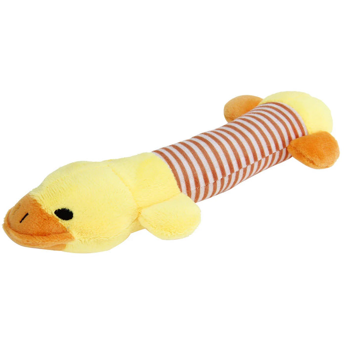 Animal Shape Squeak Plush Dog Toy Funny Interactive Chew Molar Toy for Small to Large Dogs And Cats Puppy Interactive Training