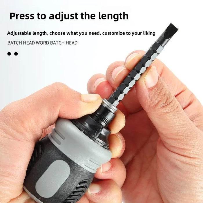 Powerful Magnetic 13-in-one Ratchet Screwdriver Phillips Flat-head Screwdriver Multi-function Labor-saving Screwdriver